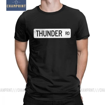 Thunder Road Street Semn Grafic T Shirt pentru Barbati Springsteen Maneci Scurte Haine Clasic Tricou de Bumbac T-Shirt Echipajul Gât