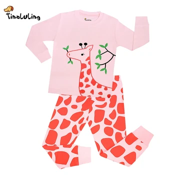 TINOLULING Baieti Pijamale Fete pentru Copii Girafa Pijama Copii Testoasa Seturi de Pijamale pentru Copii Masini de îmbrăcăminte de noapte iubesc mama, tata Pijamas