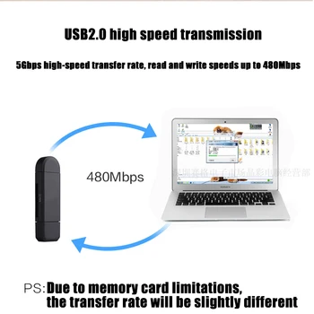 Tip C & micro USB si USB 3 În 1 OTG 2.0 Cititor de Carduri de Mare viteză Universal OTG TF/SD pentru Laptop Telefon Extensia Antete Cardreader