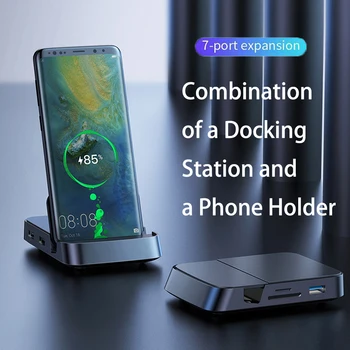 Tip C Converter Docking Station Telefonul Sta Dex Postul TF/SD Card Reader USB-C la HDMI Dock Adaptor Pentru Samsung Huawei