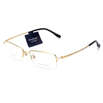 Titan pur Rama de Ochelari Foarte 2020 lumină Jumatate de rama de ochelari, Rame Femei Bărbați Cadru Metalic Miopie rame ochelari de vedere ochelari