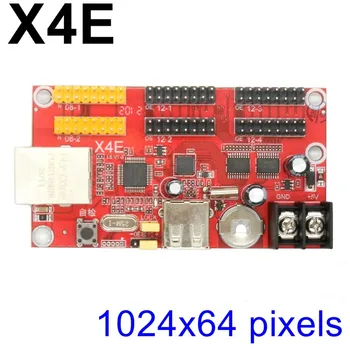 Transport gratuit Kaler X4E LED de control card 1024*64 pixeli rețea ethernet comunicare P10,f3.75,f5.0 afișaj led controller