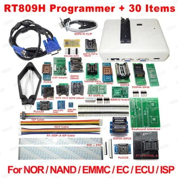 Transport gratuit Original RT809H EMMC-Nand FLASH Extrem de rapid Programator Universal +38 Elemente+Edid Cablu CU CABELS EMMC-Nand