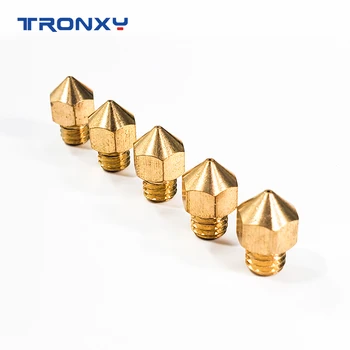 Tronxy 5PCS MK7 MK8 Duza de 0.3 0.2 0.5 mm Cupru Imprimante 3D Părți Extruder Filetate 1,75 mm 3.0 mm Filament Cap de Alamă Duze