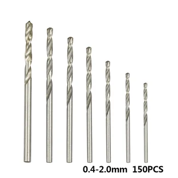 Twist Drill Bit Set HSS Mini Burghiu de 0,4-3,2 mm Lemn de Foraj Biți 150pcs Pentru Unelte pentru prelucrarea Lemnului Cu Cutie Arma Burghiu Set