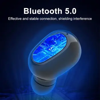 TWS Bluetooth Căști fără Fir Bloototh dinte 5.0 Pavilioane Sport rezistent la apa 9D Muzica Stereo setul cu Cască Cu 300mAh Putere Banca