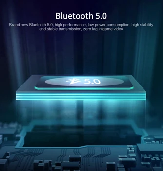 TWS Wireless Căști Bluetooth, Anulare a Zgomotului Digital cu LED Display Ecran In-ear Cască Stereo Auriculare Negru