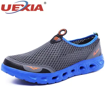 UEXIA Mare Plus Dimensiune Pantofi Unisex Vara Adidași Lumina Respirabil Pantofi Casual Cuplu de Moda Confortabil Mens ochiurilor de Plasă Apartamente de Pantofi