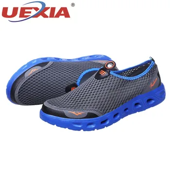 UEXIA Mare Plus Dimensiune Pantofi Unisex Vara Adidași Lumina Respirabil Pantofi Casual Cuplu de Moda Confortabil Mens ochiurilor de Plasă Apartamente de Pantofi