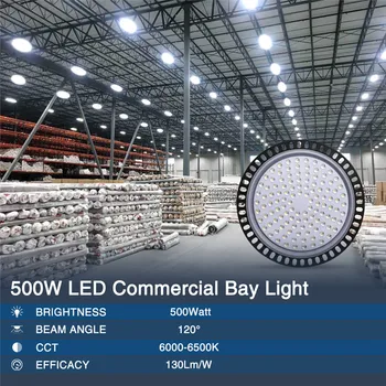 Ultra Luminos 50/100/200/300/500W UFO LED-uri de Înaltă Bay Lumini Impermeabil Comerciale Industriale de Iluminat Depozit Led-uri de Înaltă Bay Lampa