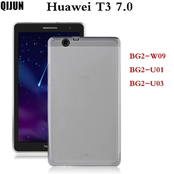 Ultra Slim Silicon Moale TPU Pentru Huawei MediaPad T3 7.0 3G BG2-U01 BG2-U03 de Protecție Caz Acoperire Pentru T3 7.0 Wifi BG2-W09