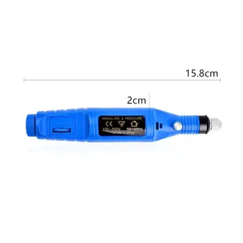 Unghii Ascuțitoare Cablu USB Portabil, Manichiura Ascuțitoare Decorticare Lustruire Scrub exfoliant Pen Înlocuibile de Slefuire Cap