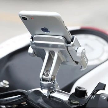 Universal Aliaj de Aluminiu Motocicleta Suport de Telefon Pentru iPhoneX 8 7 6s Telefon de Sprijin Moto Suport Pentru GPS Bicicleta Ghidon Titular