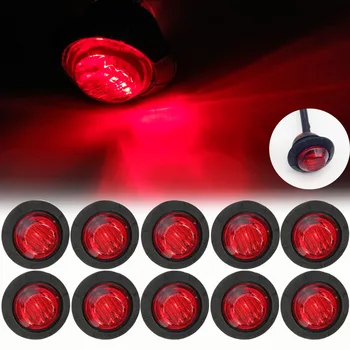 Universal Amber de poziție Laterale LED Indicator de Glonț Lumina Camion Remorcă Camion Stop Sigilate 3/4