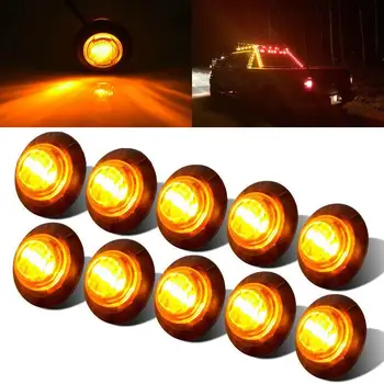 Universal Amber de poziție Laterale LED Indicator de Glonț Lumina Camion Remorcă Camion Stop Sigilate 3/4
