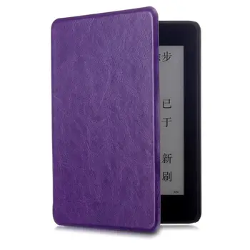 Universal E-books Reader Copertă din Imitație de Piele Coajă de Protecție în Caz Magnetic pentru 2018 Kindle Paperwhite 4 PQ94WIF