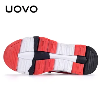 UOVO Primavara Toamna Baieti Adidasi Copii Panza Pantofi Om-a făcut piele de Căprioară Copii Pantofi sport de Moda Sport Copii Încălțăminte Mărimea 29-37#