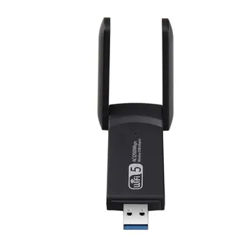 USB 3.0 1200Mbps Adaptor Wifi pe 5GHz Dual Band 2.4 Ghz 802.11 AC RTL8812BU Antena Wifi Dongle placa de Retea Pentru Laptop Desktop