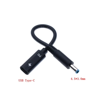 USB 3.1 de Tip C USB de sex Feminin la DC 7.4*5.0 mm 4.5*3.0 5.5*2.5 2.1 Sqaure Putere de sex Masculin Adaptor Încărcător Conector Adaptor pentru lenovo PD