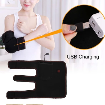 USB de Încălzire Electrice cotiera Suport Bretele Maneca de Îngrijire a Sănătății Încălzirea Terapie Cu Moxibustion Sac genunchi Cot Bretele de Sprijin