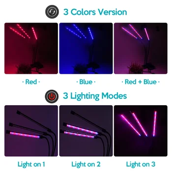 USB LED-uri Cresc de Lumină întregul Spectru Desktop Clip Phytolamps 9W 18W 27W Fito lampa pentru plante cu Flori cu efect de Seră Hidroponică