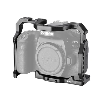 UURig Aluminiu Camera Cușcă pentru Canon EOS 90D/80D/70D cu Cold Shoe Mount Arri Gaura 1/4 3/8 Șurub Pentru Microfon Monitor LED