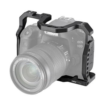 UURig Foto DSLR Cușcă pentru Canon EOS 70D 80D 90D Locuințe Caz Rece Pantof 1/4