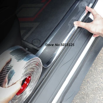 Ușa mașinii de Paza Spoiler din Fibra de Carbon Cauciuc Styling Pragului de Ușă Protector pentru Toyota Yaris 2021 2018 2019 2020 Accesorii