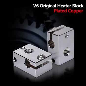 V6 Placat cu Cupru de Încălzire Bloc Original Pentru E3d V6 J-cap Hotend Imprimantă 3D Piese de Căldură Bloc pentru Senzor BMG Extruder Titan