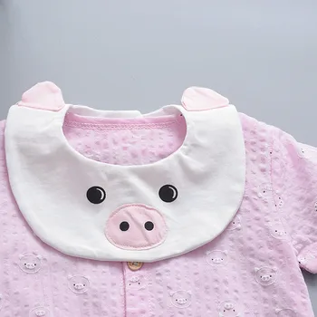 Vara Copilul Nou-născut Băieți Fete Maneca Scurta Salopeta de Porc Imprimare Salopetă de vară de moda pentru copii haine gemeni