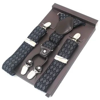 Vintage Bleumarin Bretele Om Tirantes Ondulat Alb-model elastic bretelles Pantaloni hamului Sling Y-3,5*115cm MBD8479