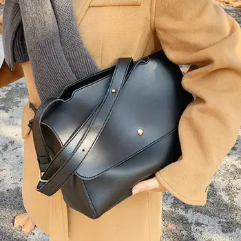 Vintage Mare Tote sac 2020 Nouă Calitate din Piele PU pentru Femei Geantă de mână de Designer de Mare capacitate Axila sac Portabil Saci de Umăr