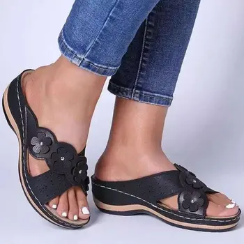 VIP Wedge Sandale Pentru Femei 2020 Versatil Gură de Pește de Mari Dimensiuni Sandale Pentru Femei la Modă