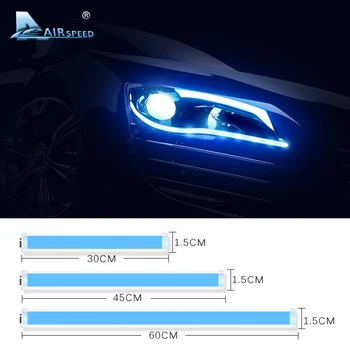 Viteza LED DRL Faruri Strip Lumini de Zi de Funcționare Lampă de Semnalizare pentru BMW E90 E60 E46 F20 E87 E39 F10 F30 E87 Accesorii