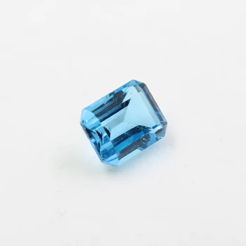 VVS 7 mm * 9 mm smarald tăiat topaz piatră prețioasă naturale reale albastru topaz piatră în vrac pentru magazin de bijuterii