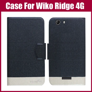 Vânzare fierbinte! Wiko Ridge 4G Nou Caz de Sosire 5 Culori de Moda de Lux, Ultra-subțire din Piele Capac de Protecție pentru Wiko Ridge 4G Caz