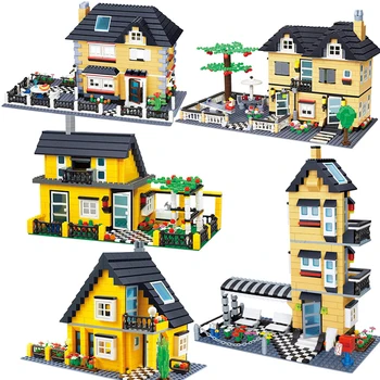 Wange Compatibil Arhitectura Orasului model capital kituri de constructie bloc copii jucarii copii cărămizi Franța vila sat seturi