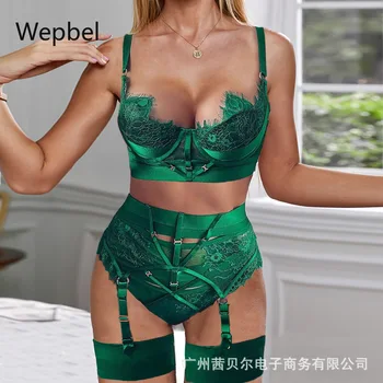 WEPBEL 2020 Dantela Sexy Femei Costum de sutiene Push-Up Talie Mare Chilotei Sexy Lenjerie de corp Lenjerie Pijamale Bandaj Sutiene din Dantelă Chilotei