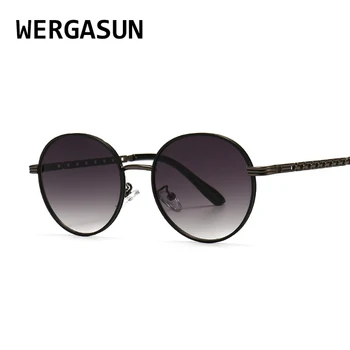 WERGASUN Rotund ochelari de Soare Femei Nuante de Designer de Brand de Lux Clasic de Ochelari de Soare Vintage în aer liber Conducere Oculos De Sol