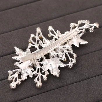 White Pearl De Culoare Argintie Clip De Păr Pin Doamnelor Păr Bijuterii De Mireasa Accesorii De Par Stras Perla Clip Caciulita Ornament De Par