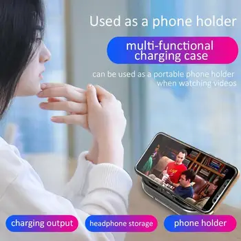 Wireless Bluetooth 5.0 Casti Buton de Control cu LED-uri Stereo Wireless de Anulare a Zgomotului Cu Microfon Handsfree Pavilioane Pentru Xiaomi