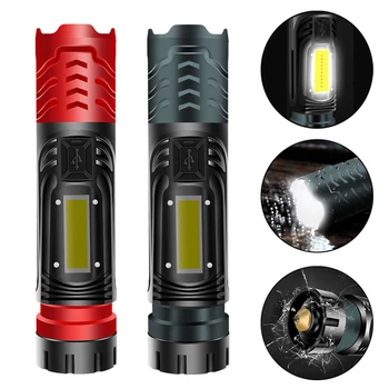 XANES W750 XHP99+COB 2000LM Puternic Lanterna LED-uri Cu Lumină Laterală & Magnet Coada Zoomable Tactice LED Lanterna Pentru Vanatoare Camping