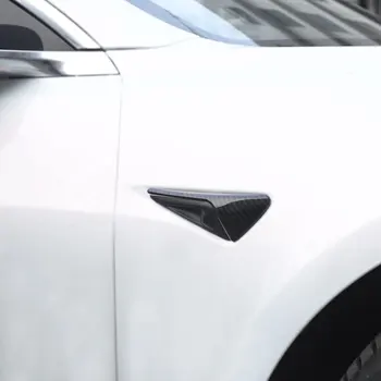 Xburstcar Fibra De Carbon Marcajele Laterale De Semnalizare Acoperă Partea Camerei Fender Suprapune Direct Pentru Tesla Model 3 Model3 2016-2020