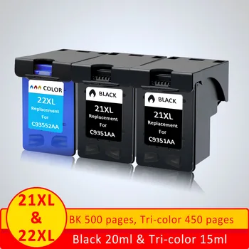 XiangYu Refill 21 22 XL Cartuș de Cerneală 21xl Înlocuitor pentru HP 21 pentru hp21 cartuș de cerneală 22XL F2180 F2280 3910 3915 D2320 D2345