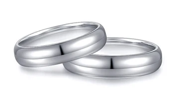 YANHUI Original Puri de Argint 925 Inele Pentru Femei, Bărbați Simplu Cuplu Inel de Buna Trupa de Nunta Pentru Iubitorii de Cadou R031