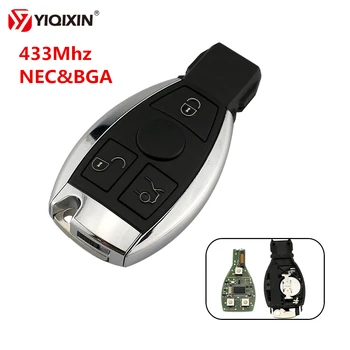 YIQIXIN 3 Buton KYDZ Placi Telecomanda Cheie Auto Smart Înlocuitor Pentru Mercedes Benz An 2000+ NEC&BGA Control 433MHz Cu Lama