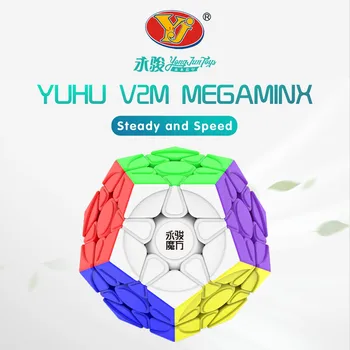 YongJun YuHu Magnetic Megaminx profesionale Puzzle Cub Magic Educație Jucărie YJ Speciale Cub Magic De Bună Calitate