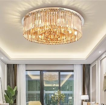 YOOGEE Amber Crystal Lampă de Tavan Restaurant Ciucure Cristal Interior Iluminat cu LED-uri Corpuri de iluminat de Tavan люстра