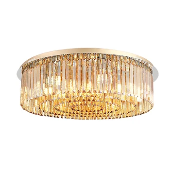 YOOGEE Amber Crystal Lampă de Tavan Restaurant Ciucure Cristal Interior Iluminat cu LED-uri Corpuri de iluminat de Tavan люстра