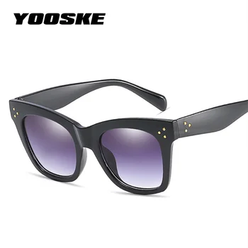 YOOSKE Epocă ochelari de Soare Femei Bărbați Vintage de Designer de Brand Supradimensionat Ochelari de Soare Cadru Mare Doamnelor Nuante UV400 Ochelari